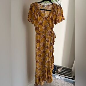 Band of the free flowy yellow dress with flowers